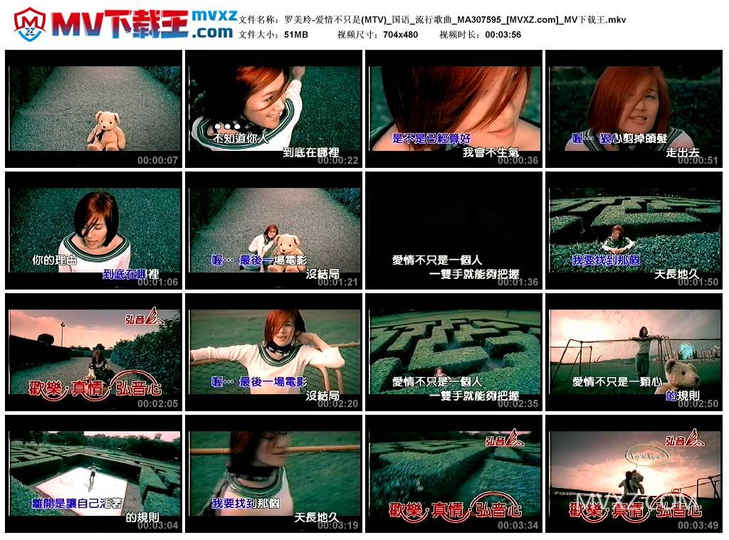 罗美玲-爱情不只是(MTV)_国语_流行歌曲_MA307595